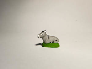 Santon de l'âne au format puce (2cm)