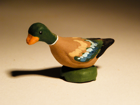 Canard Col Vert pour santons de 7 cm