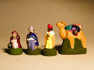 Trois Rois Mages et leur dromadaire Puce