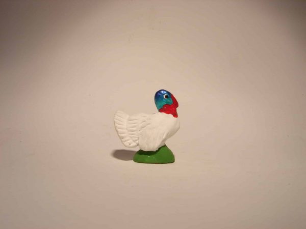 dindon Blanc pour santons de 9 cm