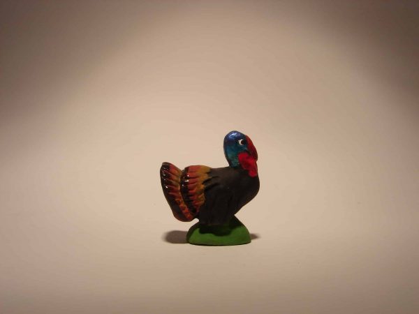 Dindon Noir pour santons de 7 cm