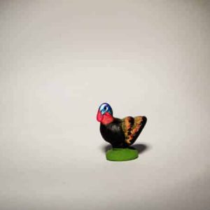 Dindon Noir pour santons de 4 cm