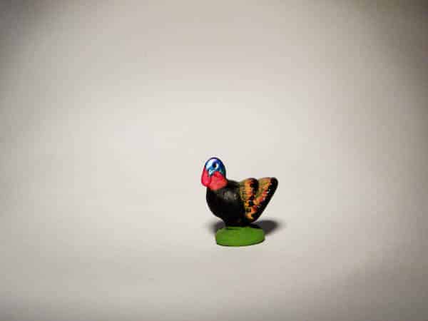 Dindon Noir pour santons de 4 cm