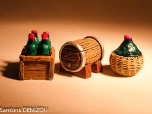 Accessoires en plâtre pour santons de 7 cm