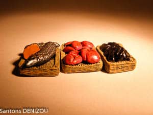 Accessoires en plâtre pour santons de 7 cm