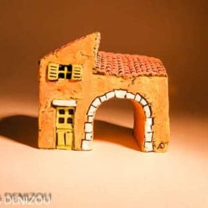 Mini Arche en plâtre pour santons puces (2cm)