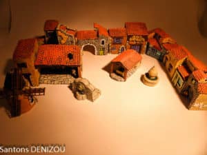Santon Decor Puce Village