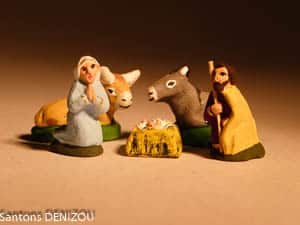 Santon de nativité en format puce 2 cm