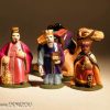 Santon rois mages et dromadaire en 4 cm