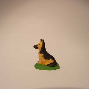 Chien Assis pour santons de 4 cm