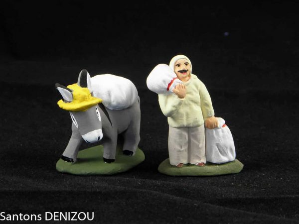 Meunier et Ane du meunier 4 cm