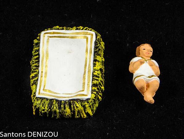 Santon de Jésus à l'échelle de 9 cm