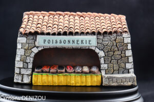 Poissonnerie pour santons de 4 cm