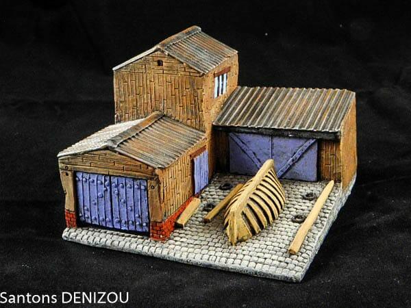 Chantier Naval pour puces en plâtre