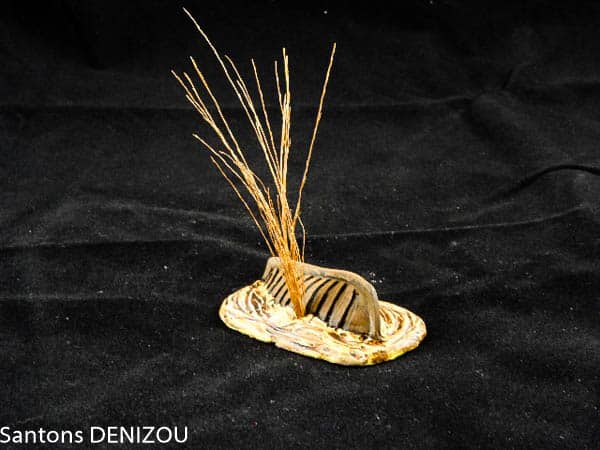 Epave pour puces en plâtre