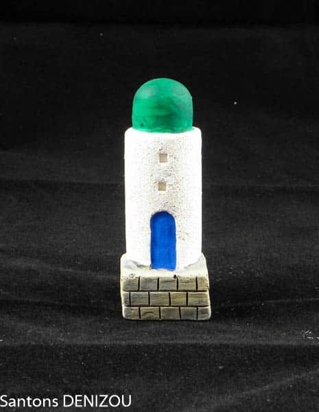 Phare Vert pour puces en plâtre