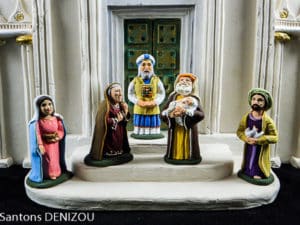 Creche Blanche et temple large 7cm