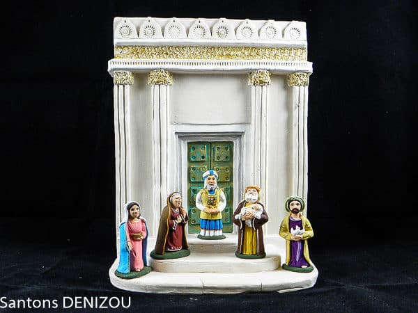 Façade du Grand Temple simple pour 7cm
