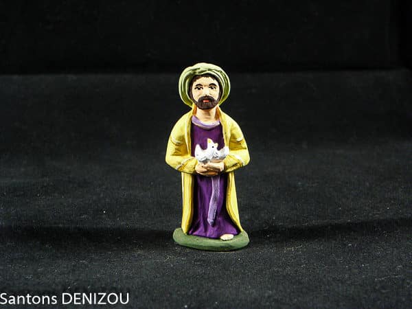 Joseph pour crèche blanche 7cm