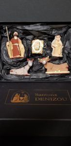 Nativité dorée à la feuille d'or