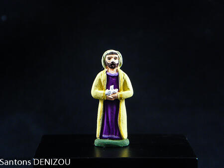 Saint Joseph de 4cm pour crèche blanche