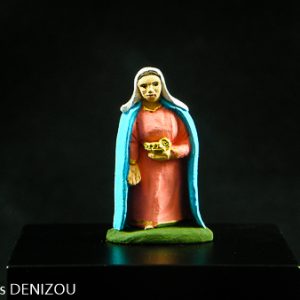 Marie debout de 4cm pour crèche blanche