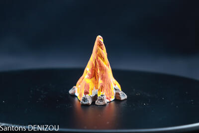 feu pour santon de 7 cm