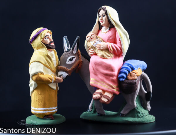 santon de Joseph en 7cm pour la fuite en Egypte