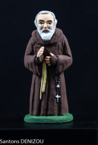 santon de Padre Pio en 7cm
