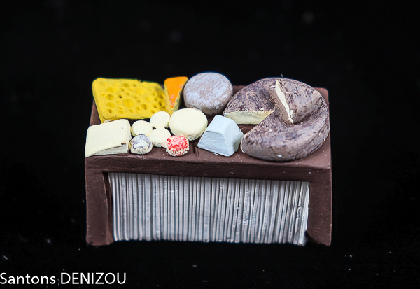 Étal de fromager pour santon de 4cm