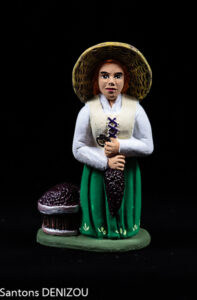 Santon de 7cm de vendangeuse