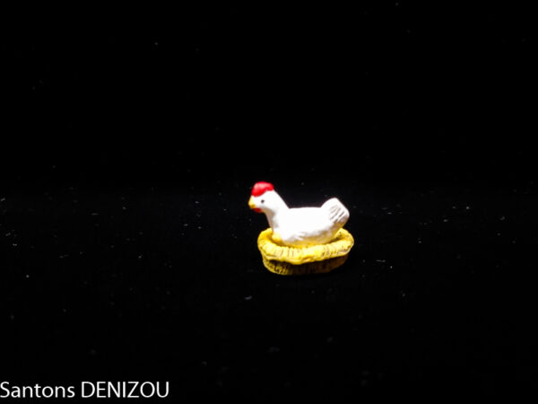 Poule au nid Blanche
