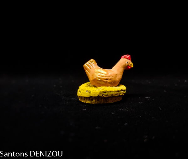 Poule au nid Marron