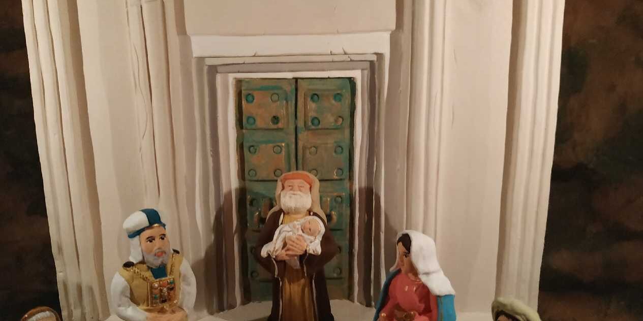 crèche blanche ou Chandeleur